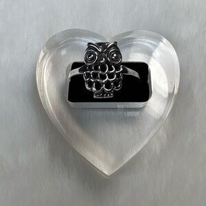 925 Sterling Silver Owl Ring